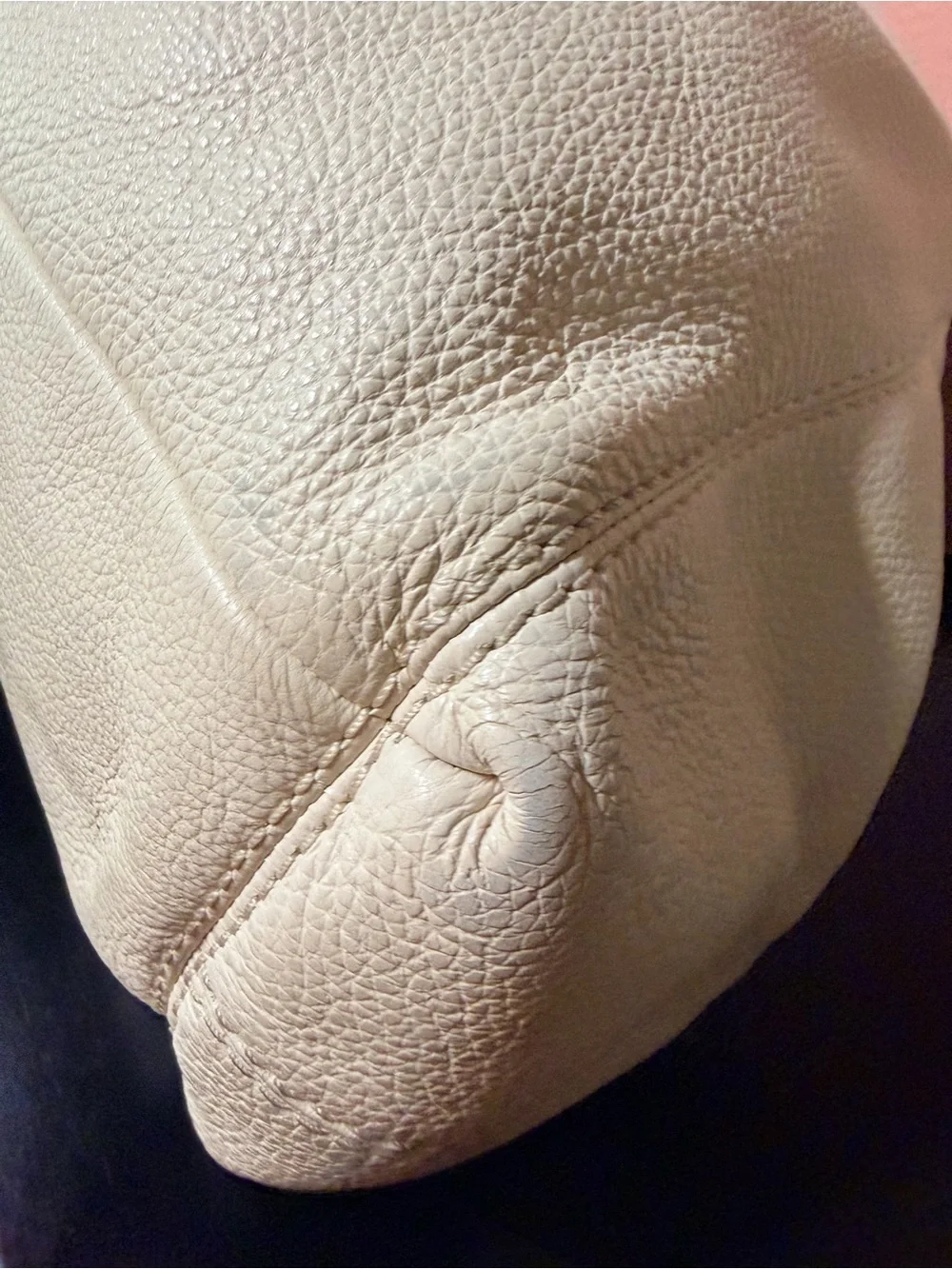 Coach Lexy Pebbled Leather Shoulder Bag in Chalk White